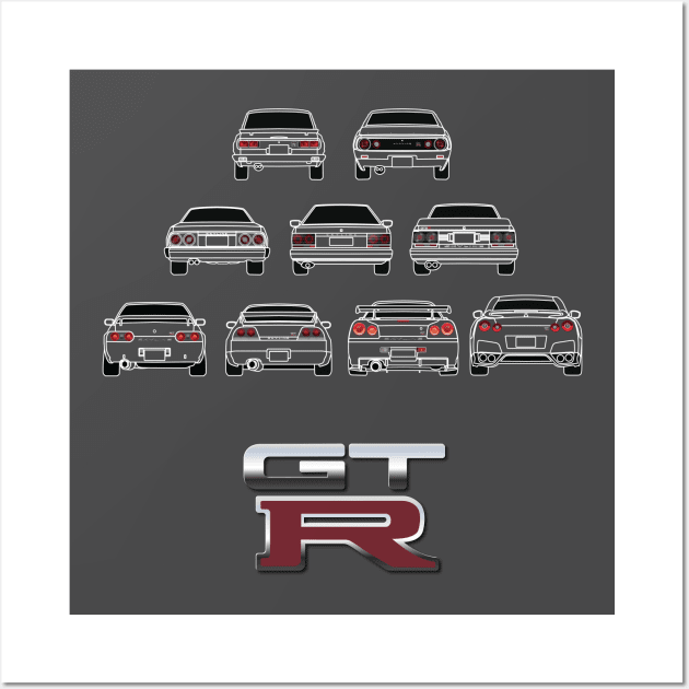 Nissan Skyline Wall Art by AutomotiveArt